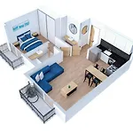 Hermoso 1 Dormitorio 2 Banos Zona Movistar Arena